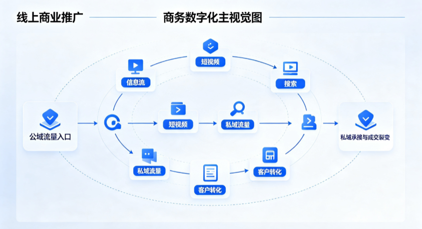 威远县线上商业推广怎么做？全域流量闭环搭建与低成本转化实战指南